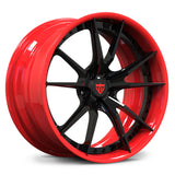 RV-DS477: CUSTOM FORGED 2-PIECE RED AND BLACK WHEELS SERIES