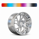 Design your own wheels for high performance sports cars, RVRN RV-DS74 custom forged wheels, bespoke engineering and fully customizable finishes.