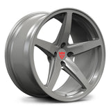 RVRN RV-MF15 gloss gunmetal gray performance wheels, optimized for Nissan Z, GRT.