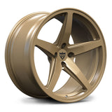 RVRN RV-MF15 JDM forged wheels in classic matte bronze, 5-spoke concave design.