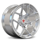 MR615 forged monoblock wheel in polished with deep concave Y-spoke design