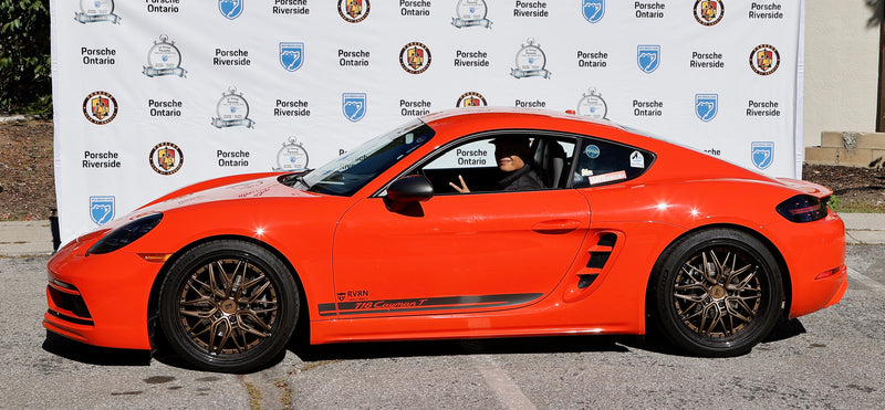 RVRN Porsche 911 displayed at the 2025 Porsche Timeline event in Big Bear.
