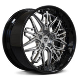RVRN RM-01 C7 Corvette chrome forged wheels for Grand Sport chrome and black