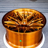 RVRN RV-C081 2-piece forged Mercedes-Benz AMG wheels with copper finish and hidden screw deep concave design