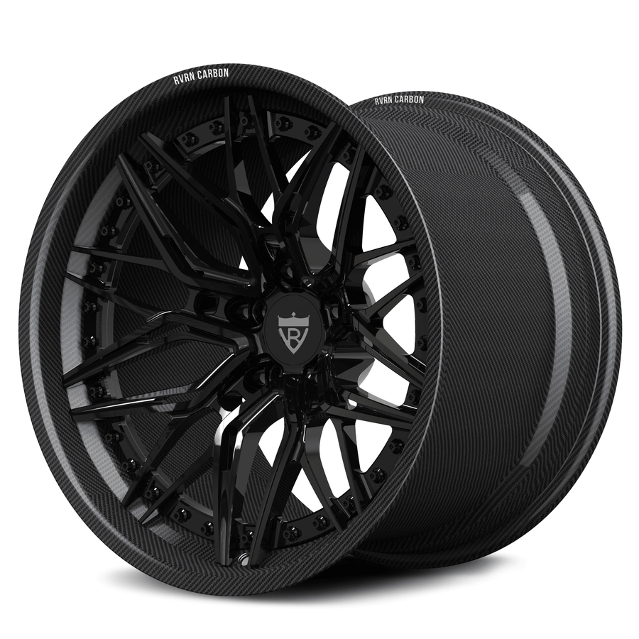 RVRN RV-C081 CF carbon fiber concave multi-spoke wheel for performance vehicles