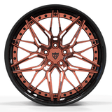 RVRN RV-C081 forged rose gold and black Y spoke wheels for Toyota 86 custom lightweight wheels