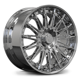 Custom forged 2-piece wheels, polished finish, 22-inch design, ideally suited for Acura MDX and custom applications.