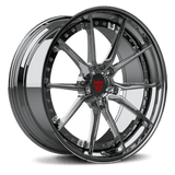 RVRN RV-DB082 custom forged 10 spoke Ford F-150 wheels in all chrome finish, 2-piece lightweight performance wheel design with custom fitment options