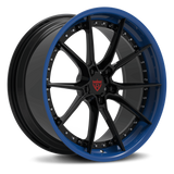 RV-DB082: CUSTOM 2-PIECE FORGED BLUE WHEELS