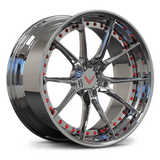 RV-DB082: CUSTOM FORGED 2 PIECE CHROME WHEELS