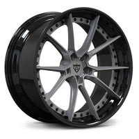 Tesla forged wheels matte gunmetal gray multi spoke lightweight RVRN