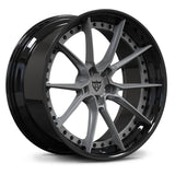 Tesla forged wheels matte gunmetal gray multi spoke lightweight RVRN