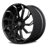 RVRN RV-DC01 CF real carbon fiber dynamic multi-spoke forged wheel with gloss black and polished center