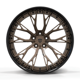 Black with brushed RV-DC04 forged wheels designed for modern Corvette performance builds