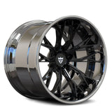 RV-DC04 S Class AMG wheel with gloss black spokes and chrome step lip