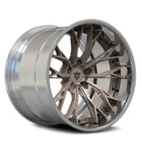 RV-DC04 S Class AMG wheel with matte bronze spokes and polished barrel
