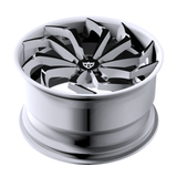 RVRN RV-DC06 forged directional BMW M4 wheels with black and white finish, featuring custom 2-piece construction, lightweight performance design, and precise fitment