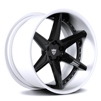 Dodge Charger Challenger Hellcat Redeye Custom Wheels-Best rims for your charger with 20x11 staggered size and super concave look, white and black color 