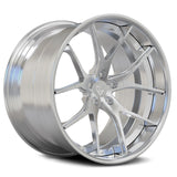 RVRN RV-DC24 brushed 2-piece forged wheel with a concave performance SUV profile