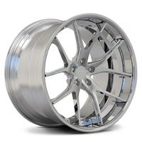 RVRN RV-DC24 polished concave forged wheel with a layered 2-piece profile for an AMG GLE 53 Coupe build