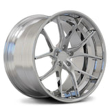 RVRN RV-DC24 polished concave forged wheel with a layered 2-piece profile for an AMG GLE 53 Coupe build