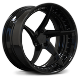 RV-DC35 forged concave wheels black rims design for C8 Corvette wheels modern performance appearance