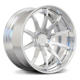 Polished RVRN RV-DC70 lightweight deep dish rims for Mustang street performance project