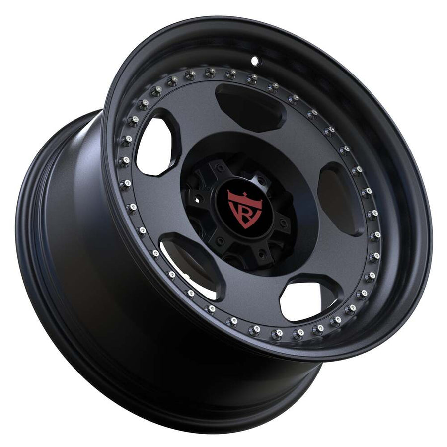 RVRN RV-DF011 forged Gunmetal deep dish wheels for Ford F150 featuring custom fitment and premium forged construction