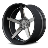 RVRN RV-DF14 CF carbon fiber deep concave forged wheel shown on white background