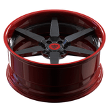 Custom forged 2-piece 6 spoke wheels, RV-DF14, designed for Ford F-150, showcasing deep dish strength and striking style.