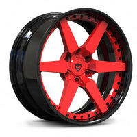 RVRN RV-DF14 custom supercar 6 lug forged wheel designed for Dodge Viper and Corvette performance builds