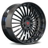 RVRN RV-DG02 GMC Yukon Denali black chrome deep dish multi-spoke wheels with custom forged 2-piece construction and design your own wheels options