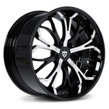 Lightweight forged aluminum RVRN RV-DL09 wheel featuring deep dish architecture and precision-machined construction for performance vehicles
