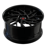 RVRN Wheels RV-DM01 Mercedes AMG E63 forged wheels in gloss black with custom Y spoke directional styling