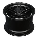 Face-up display of RV-DP03 CF carbon fiber 5-star step lip wheel