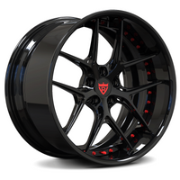 RVRN RV-DR08 forged Y spoke Chevelle wheels finished in Gloss Black with lightweight performance construction