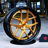 RVRN Wheels RV-DR08 Y-spoke step lip bronze forged wheels for Chevrolet Camaro SS performance fitment