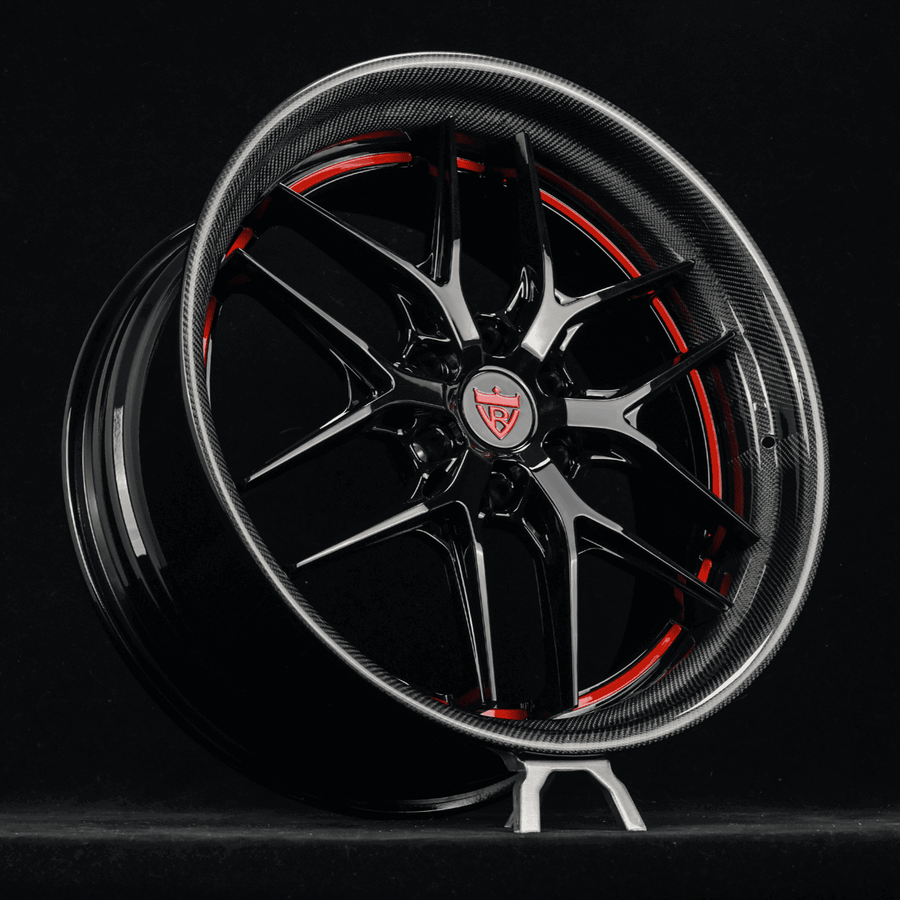 Custom Red & Black Forged Wheels & Rims | RVRN Forged – RVRN WHEELS