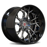 RVRN RV-DR16 chrome and black forged deep dish wheels with custom fitment capability and lightweight forged construction