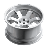 RVRN RV-DS01 forged 6 spoke deep dish wheel for Nissan 350Z featuring custom fitment, lightweight performance, and premium Pearl White finish