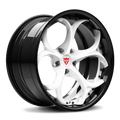 RVRN RV-DS016 custom Alfa Romeo wheels in black and white finish for Alfa Romeo Giulia with lightweight forged performance
