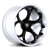 RVRN RV-DS016 deep dish forged wheels for Alfa Romeo Stelvio finished in black and white with custom performance fitment
