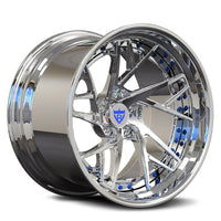 Custom forged deep concave wheels for Pontiac Trans Am, showcasing a bold chrome finish and intricate design.