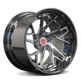 RV-DS74 deep concave forged wheel showing precision machining and concave spoke depth structure