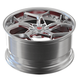 McLaren inspired chrome forged Y spoke wheels RV-DV03 front view detail