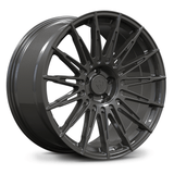 RVRN RV-MA06 custom forged multi spoke Audi Q7 wheels in gunmetal, lightweight monoblock performance design with custom sizing and fitment