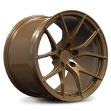 Bronze RV-MC24 custom forged wheel with concave Y spoke design engineered for Corvette C8 Stingray fitment and performance driving
