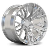 RVRN RV-MC65 concave wheel 3D render highlighting aerodynamic spoke design, forged structure optimization and lightweight performance engineering
