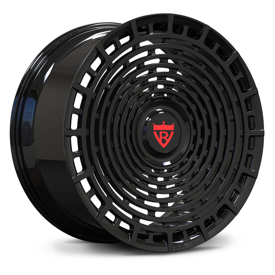 RVRN RV-MD02 forged full face Lamborghini Huracan wheels Gloss Black custom fitment