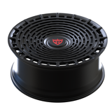 RVRN RV-MD02 custom forged Lamborghini Huracan full face wheels Matte Black finish